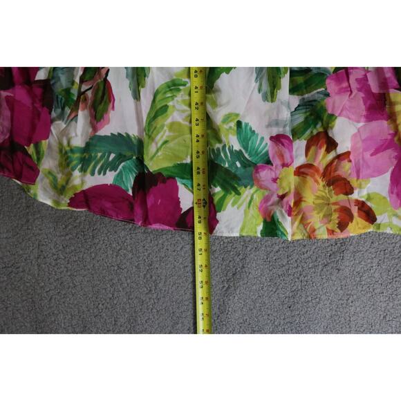 FARM Rio Dress Womens Small Floral Print Painted Flowers Off The Shoulder Maxi - Picture 8 of 10